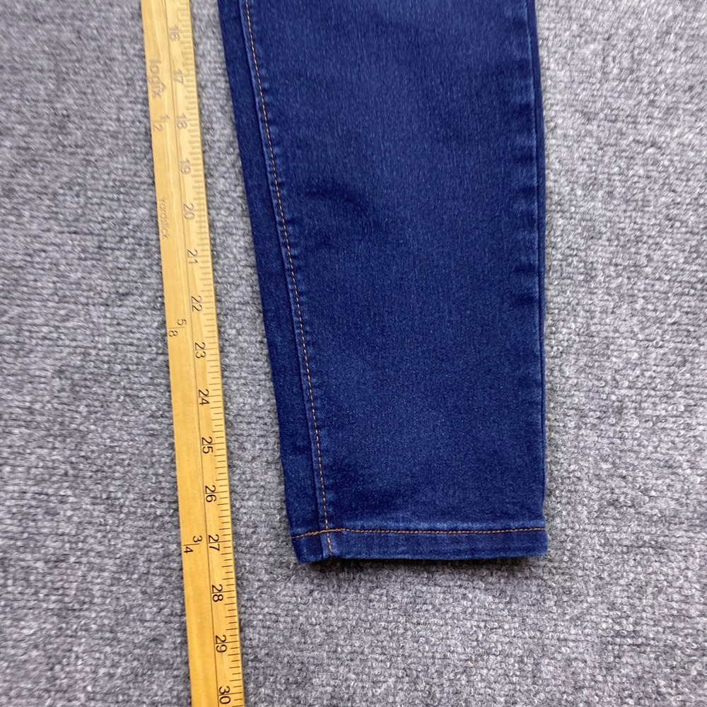 Curve Appeal High Rise Essential Skinny Jeans Dark Wash Blue Size 12/31 Preppy - Picture 4 of 11